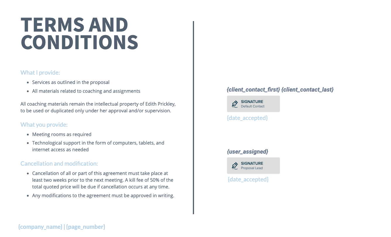 Executive Coaching Proposal Template